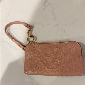 Tory Burch Blush Leather Wristlet
